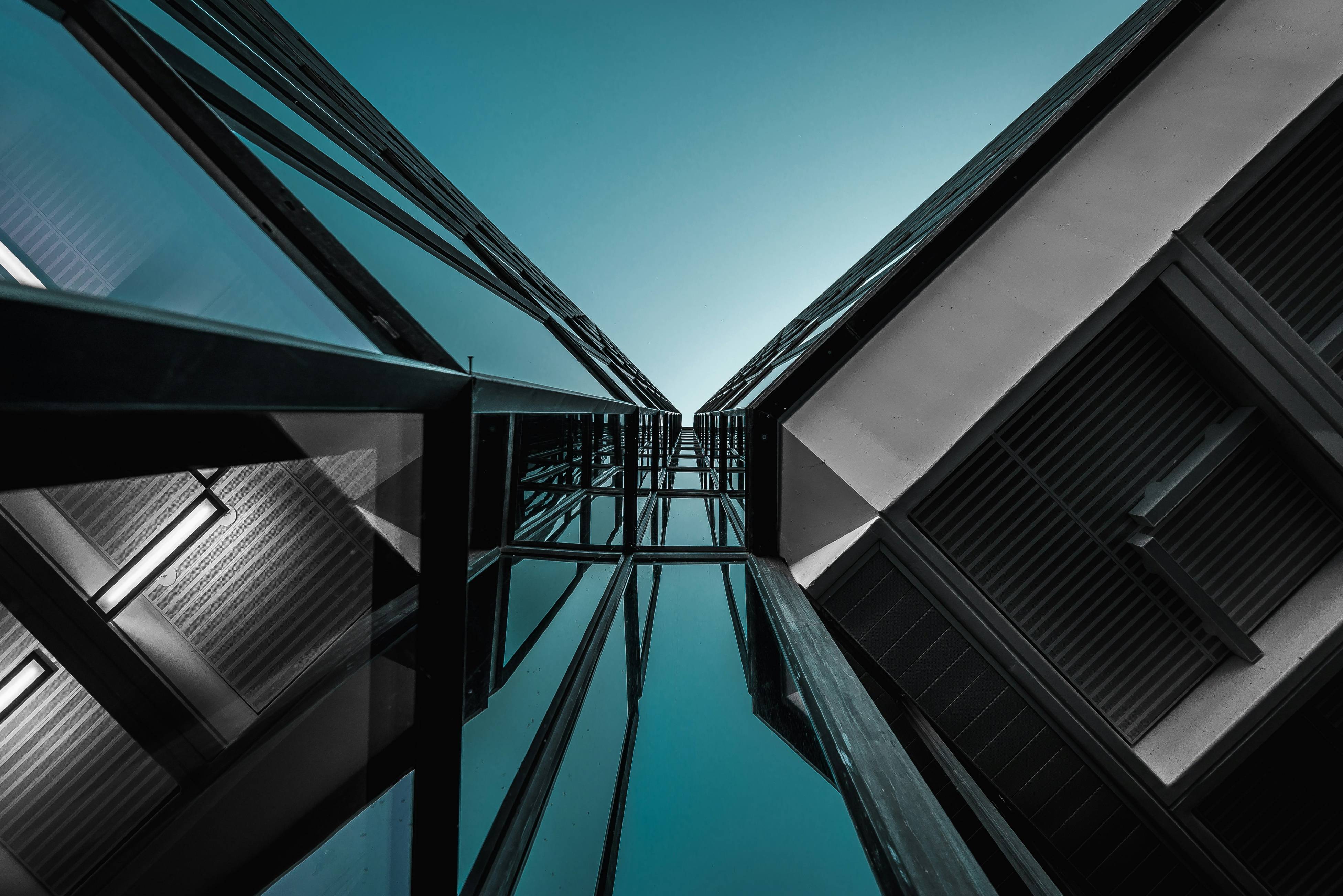 low-angle photography of building