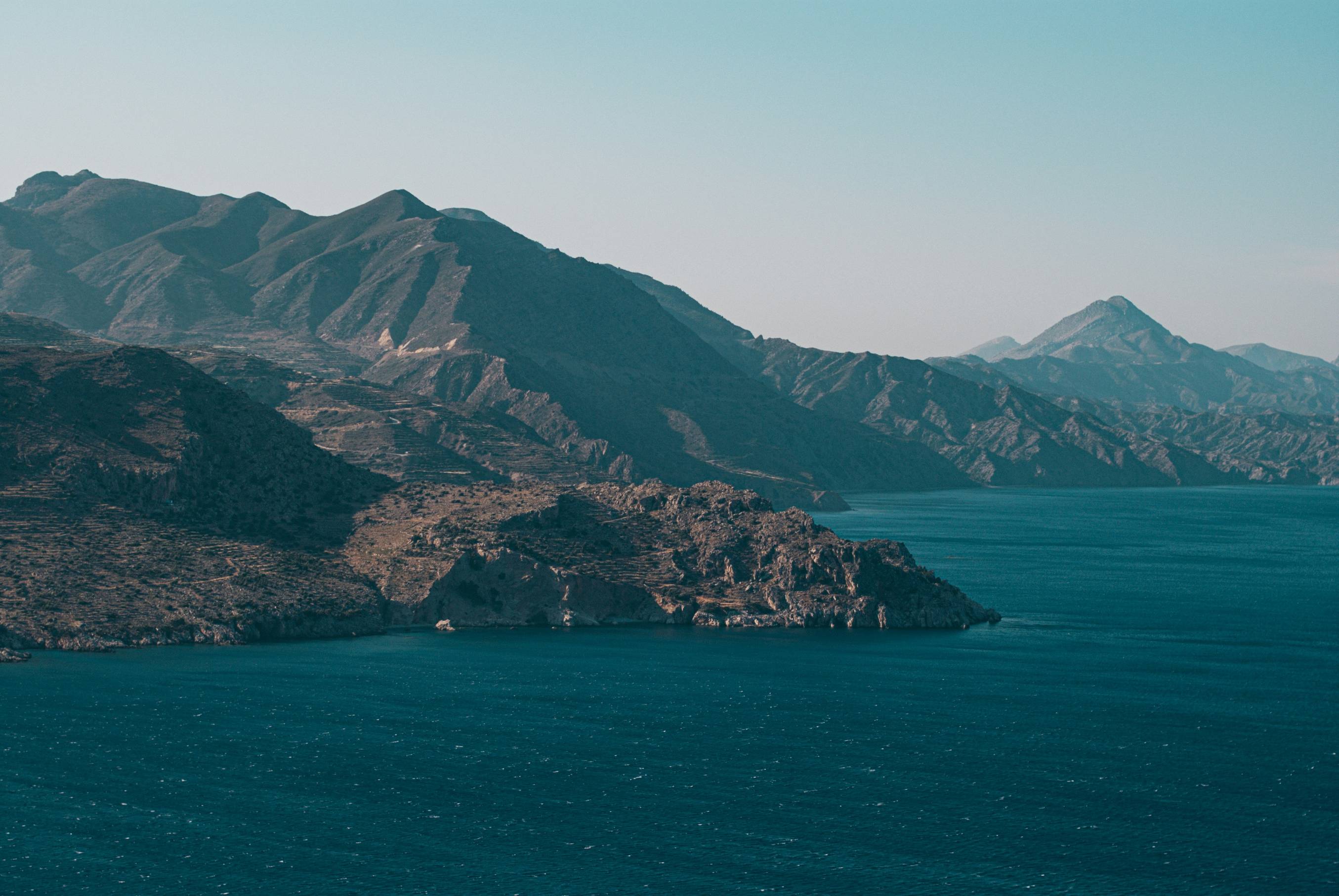 aerial-photography of mountains