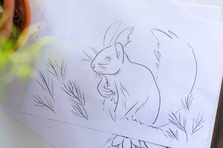 Easy Autumn Squirrel Paper Craft for Kids