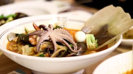Sizzling Asian Seafood Udon Recipe